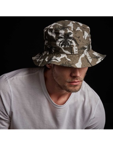 Camo Palm Print Bucket Hat - Jungle brillant des détails fins