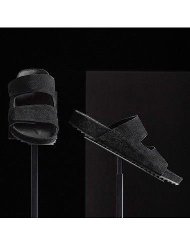 Women's Double Strap Suede Slide - Black JUSQU'A -70%! 