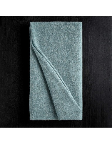 Lightweight Textured Cashmere Scarf - Aqua pas cher chine