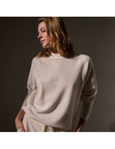 Brushed Thermal Knit Mock Neck - Oyster de pas cher