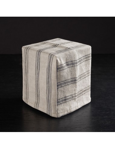 Stripe Tissue Box Cover - Natural Stripe l'achat 