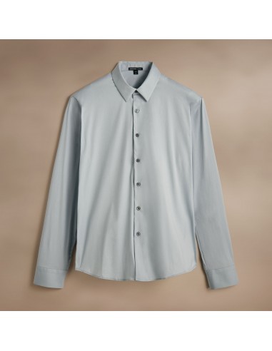 Matte Stretch Poplin Dress Shirt - Grey Glacier l'achat 