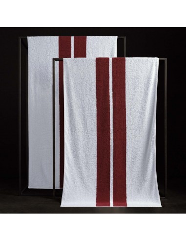 Double Stripe Beach Towel - White/Sunstone Découvrez la collection