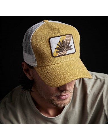 Agave Patch Linen Trucker Hat - Amber shop