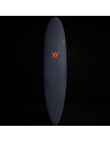 Y/OSEMITE  Checkered Longboard 7'10" - Black/True Navy s'inspire de l'anatomie humaine