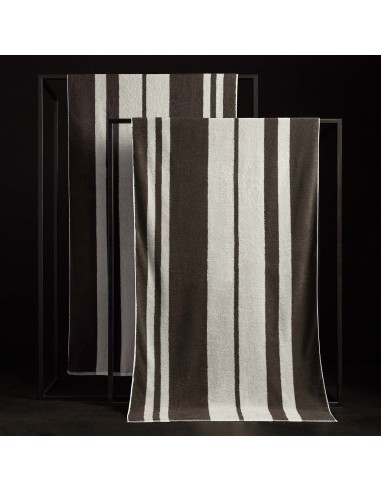 Wide Stripe Beach Towel - Safari/Pearl Grey l'évolution des habitudes 