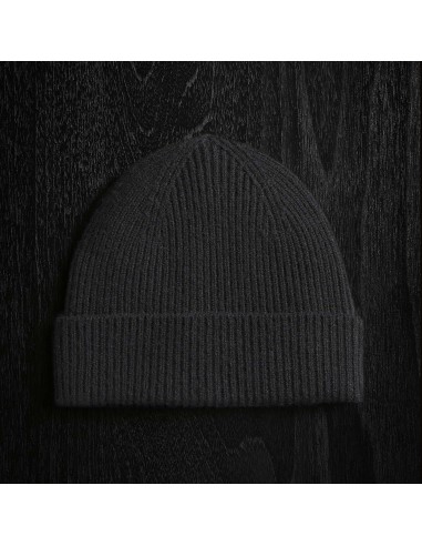 Solid Cashmere Beanie - Black outlet