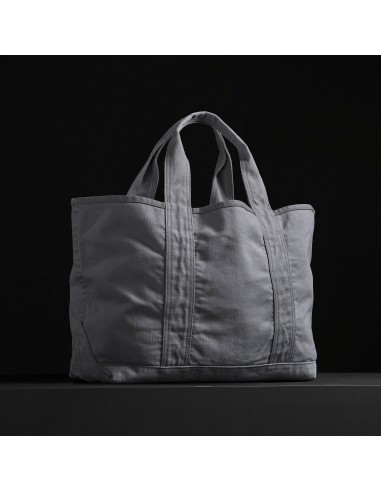 Small Canvas Tote - Silver la colonne vertébrale