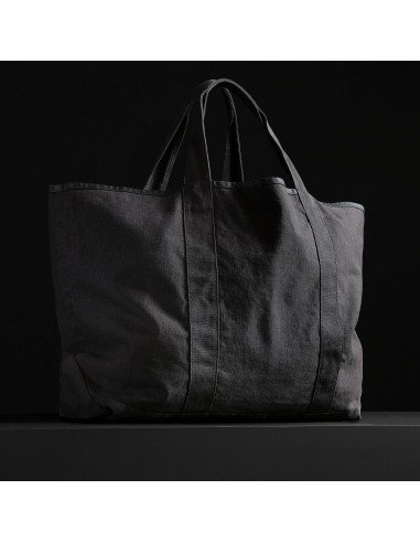 Large Canvas Tote - Black Paris Déstockage Promo