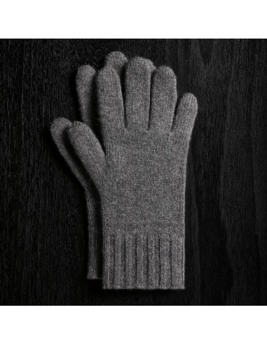 Solid Cashmere Gloves - Grey Felt outlet