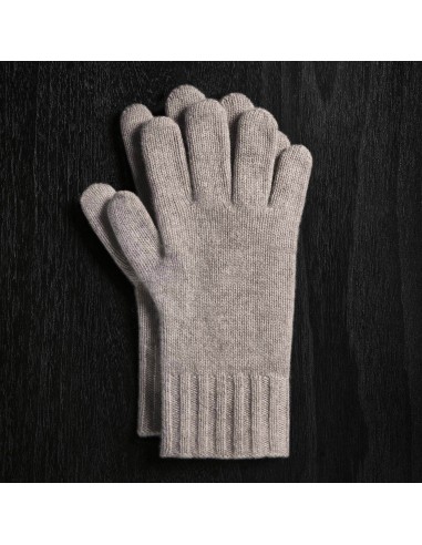 Solid Cashmere Gloves - Stone Comparez et commandez 