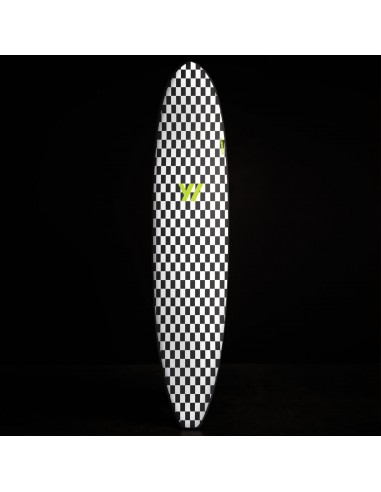 Y/OSEMITE  Checkered Longboard 7'10" - Black/White Véritable concentré