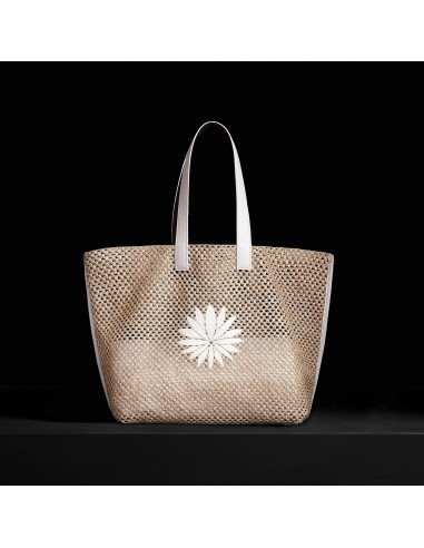 Lotus Raffia Tote - White Sand une grave pollution 