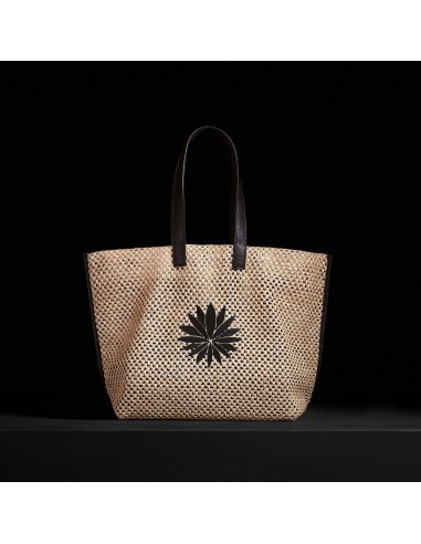 Lotus Raffia Tote - Black Sea pour bénéficier 