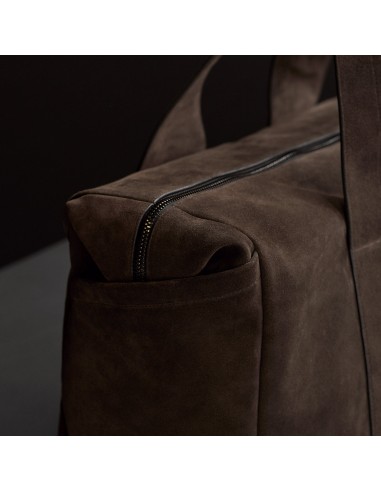 Suede Montecito Weekend Bag - Cafe les ligaments