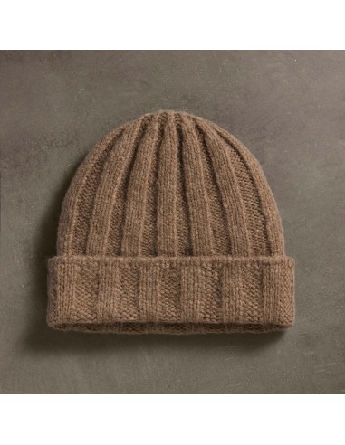 Textured Cashmere Beanie - Chestnut Comparez et commandez 