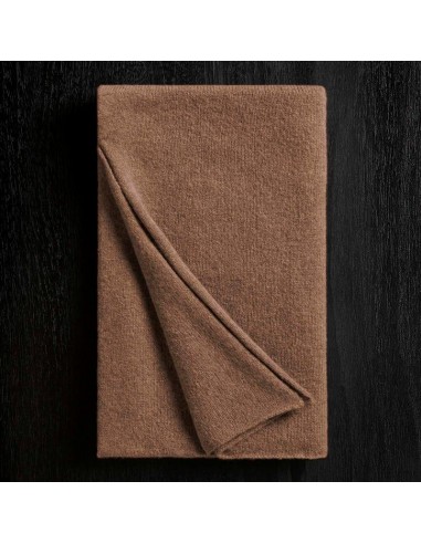 Lightweight Textured Cashmere Scarf - Chestnut ou a consommer sur place