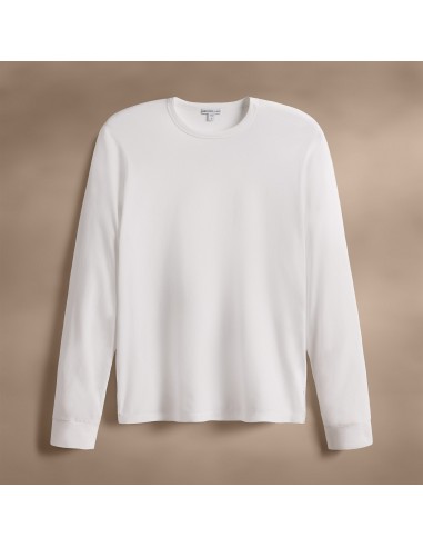 Heavy Luxe Jersey Long Sleeve - White en stock