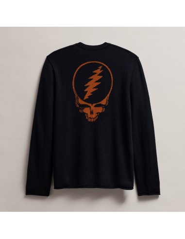 Men's Grateful Dead Recycled Cashmere Sweater - Black/Burnt Orange en ligne des produits 