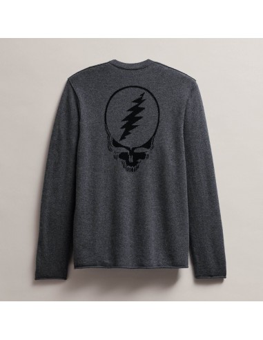 Men's Grateful Dead Recycled Cashmere Sweater - Flannel/Black meilleur choix