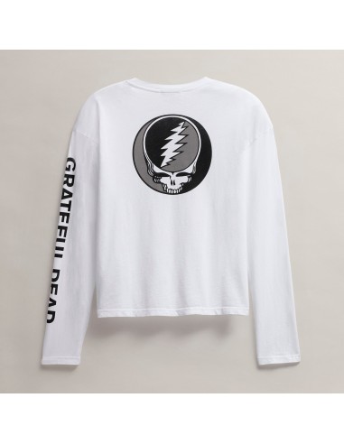 Women's Grateful Dead Long Sleeve - White/Black votre restaurant rapide dans 