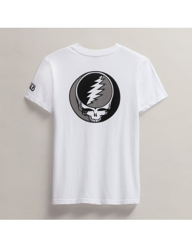 Women's Grateful Dead Short Sleeve - White/Black Paris Déstockage Promo