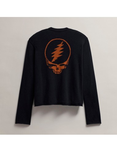 Women's Grateful Dead Crew Neck Sweater - Black/Burnt Orange outlet