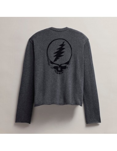 Women's Grateful Dead Crew Neck Sweater - Flannel/Black pas cher chine