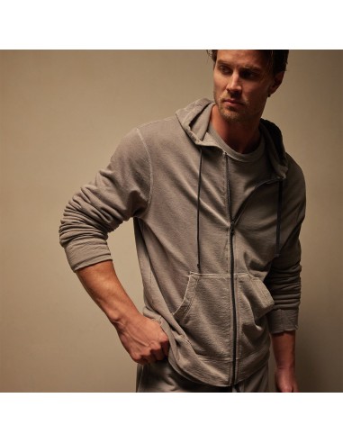 Vintage French Terry Zip Up Hoodie - Silver Grey Pigment 2 - 3 jours ouvrés.