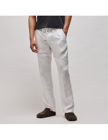 Relaxed Linen Pant - White offre 