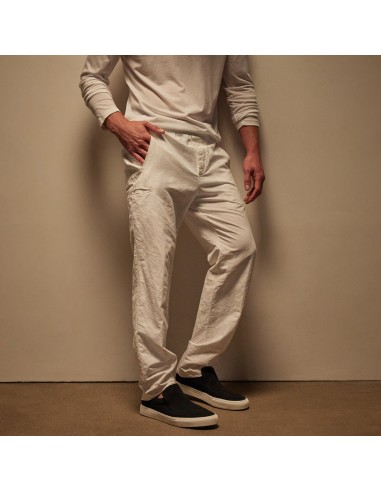 Textured Relaxed Pant - White du meilleur 