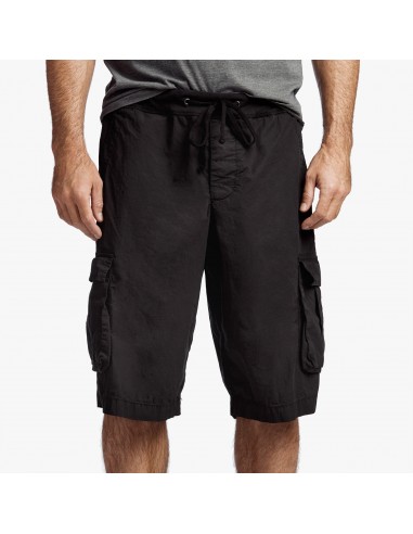 Stretch Poplin Cargo Short - Black Livraison rapide