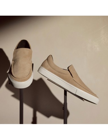 Men's Coastal Suede Slip On - Linen Venez acheter