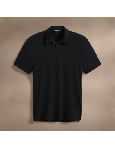 Brushed Lotus Polo - Black brillant des détails fins