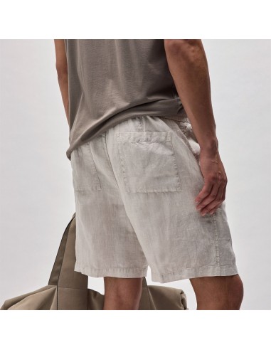 Relaxed Fit Linen Short - Salt Pigment À commander