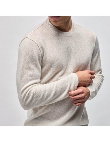 Soft Featherweight Cashmere Crew - Oyster votre