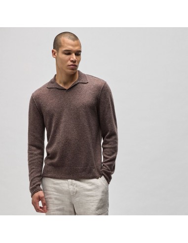 Soft Featherweight Cashmere Polo - Brownstone Par le système avancé 