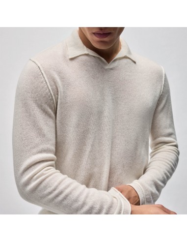 Soft Featherweight Cashmere Polo - Oyster pour bénéficier 