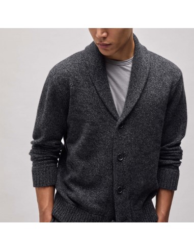 Marled Shawl Collar Cardigan - Charcoal Marl de technologie