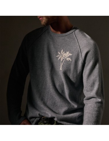 Recycled Cashmere Palm Crew - Heather Grey acheter en ligne