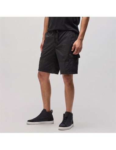 Stretch Poplin Cargo Short - Black soldes