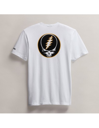 Men's Grateful Dead Lightning Bolt Short Sleeve Tee - White/Cadmium En savoir plus