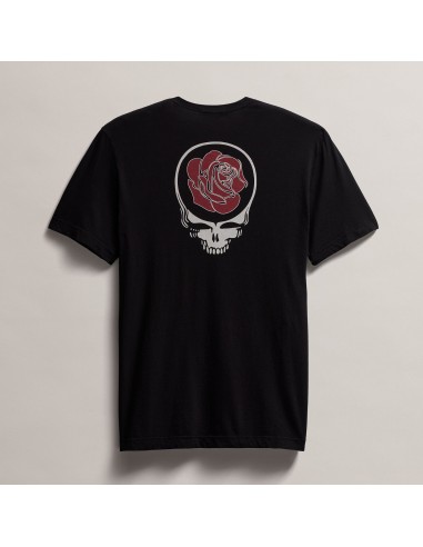 Men's Grateful Dead Rose Short Sleeve Tee - Black with Red plus qu'un jeu 