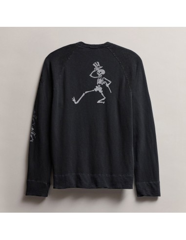 Men's Grateful Dead Dancing Skeleton Sweatshirt - Carbon Pigment en stock