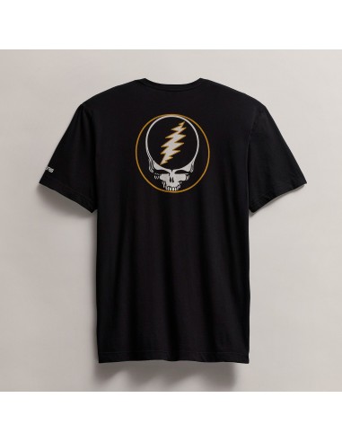 Men's Grateful Dead Lightning Bolt Short Sleeve Tee - Black/Cadmium acheter