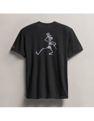 Men's Grateful Dead Dancing Skeleton Short Sleeve Tee - Carbon Pigment Paris Déstockage Promo