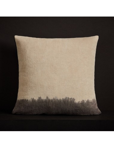 Dip Dye Throw Pillow - Flax/Mid Grey livraison gratuite