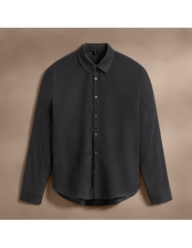 Cotton Cashmere Blend Corduroy Shirt - Carbon Les magasins à Paris