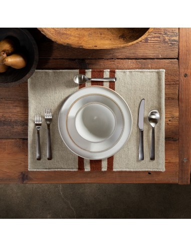 Wool Striped Placemat - Soapstone/Beige Le MVP de beaucoup