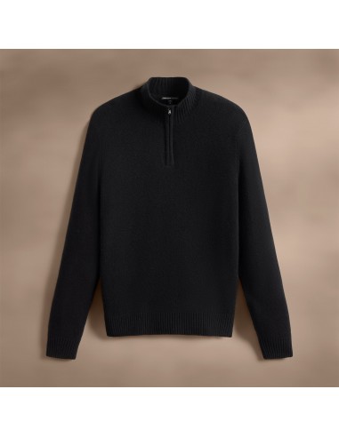 Cashmere Half Zip - Black vente chaude votre 